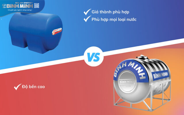 Nên mua bồn nước nhựa hay bồn nước Inox